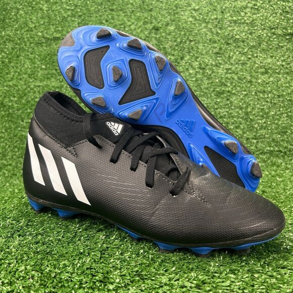 Adidas Predator Youth Soccer Cleats Boys Sz 6 Black Futbol Athletic Shoes HR1901 - Picture 1 of 14